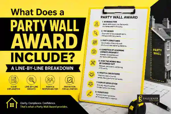 Party Wall Awards Explained Line-by-Line: What Property Owners and Neighbours Need to Know 1 What Does a Party Wall Award Include? A Line-by-Line Breakdown Swindon